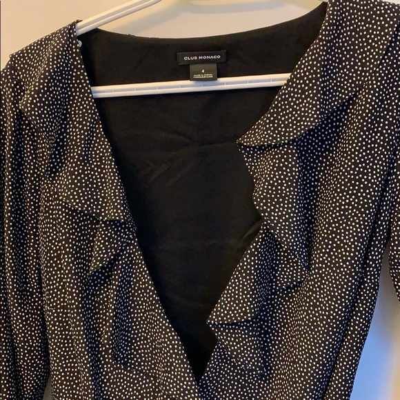 Club Monaco black Dot dress - Picture 3 of 8